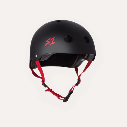 Lifer Black Matte Red Straps